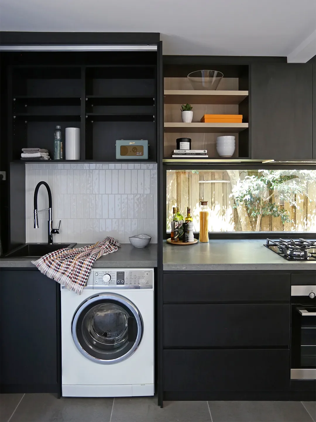 6 Clever Ways to Hide a Washer and Dryer in Your Kitchen (Yes, Really)